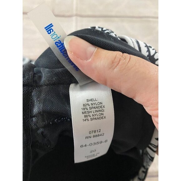 Swimsuits For All Women's Black Paisley Print Tankini - 20 - Picture 12 of 13